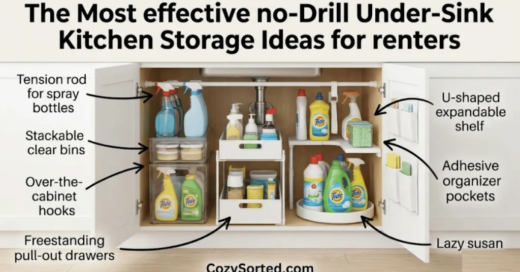 No-drill storage overview infographic