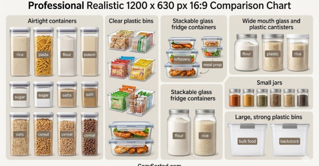 Best food storage containers for dry goods snacks leftovers and bulk food